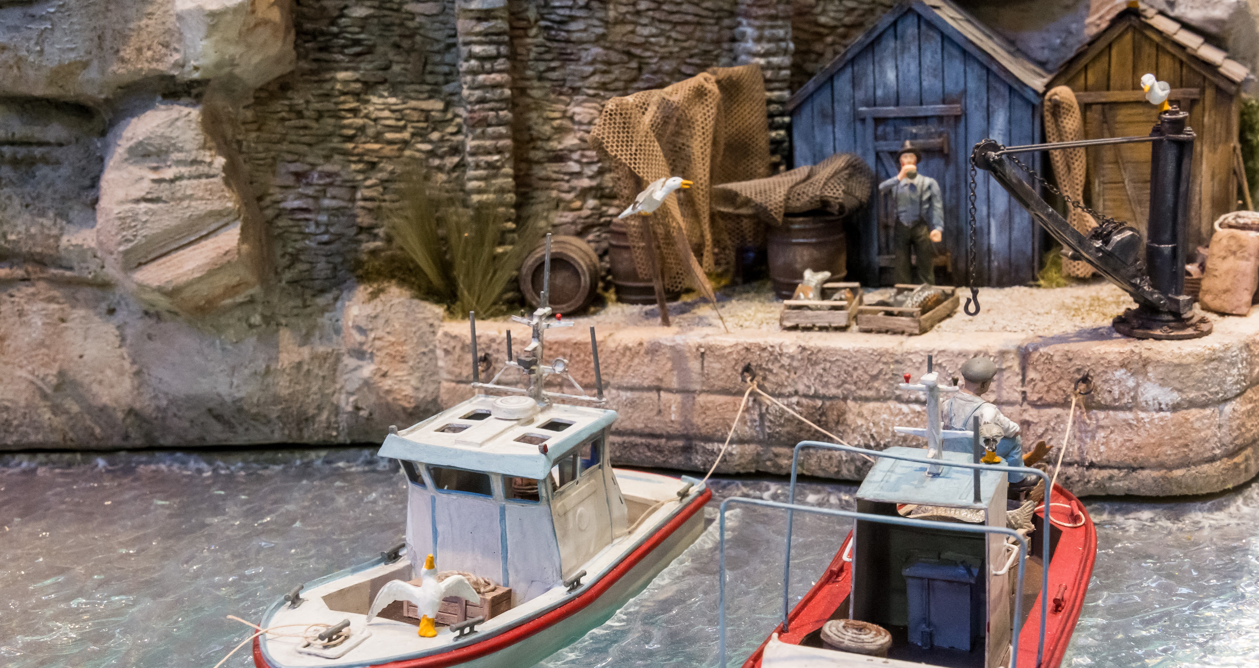 Gesamtansicht des Hafens